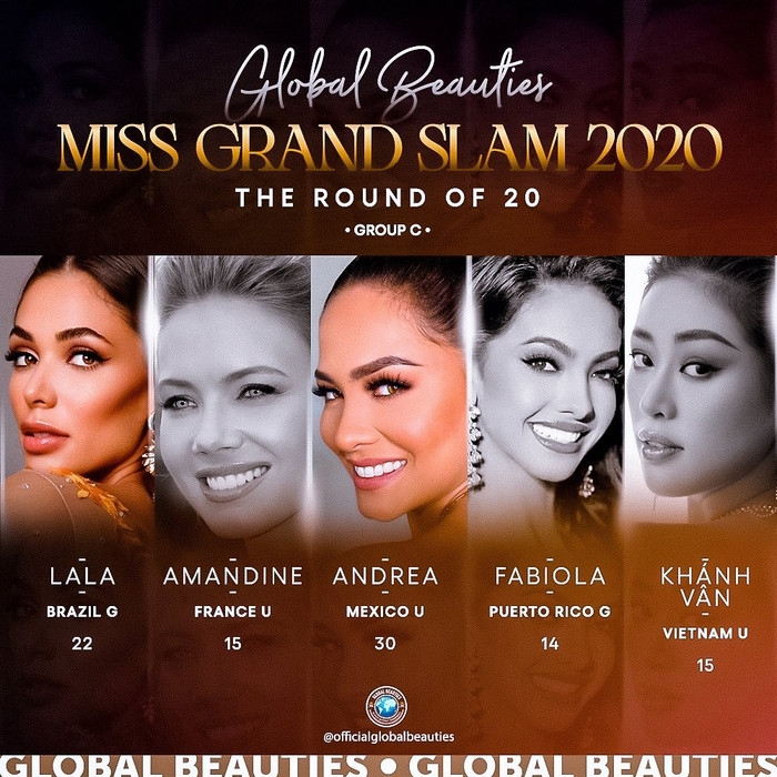 Hoa hậu Khánh Vân dừng chân tại Top 20 Miss Grand Slam 2020 - xếp hạng 19 chung cuộc. Ảnh 3