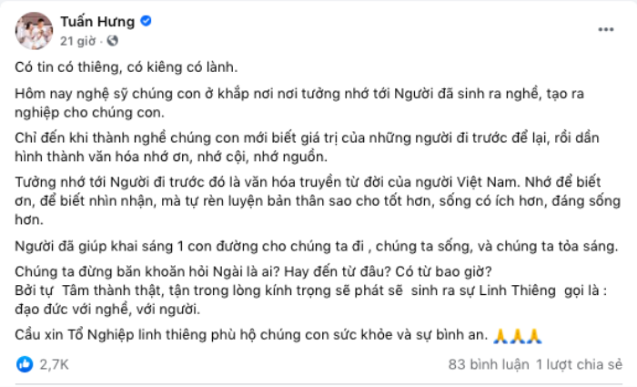 Bị anti-fan mỉa mai 'may không dính vào từ thiện', Tuấn Hưng đáp trả cực gắt Ảnh 2