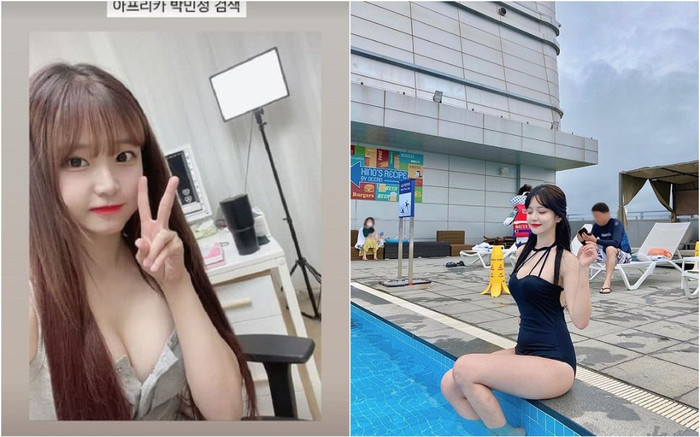 Khoe vòng 1 lấp lửng căng tròn khi thông báo livestream, nàng streamer khiến netizen 'lót dép hóng' Ảnh 2