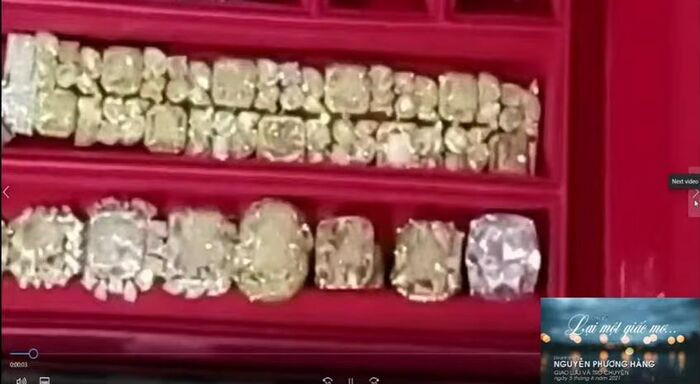 Cô còn sở hữu một số lượng lớn những món nữ trang khác nhau, đếm không xuể. 