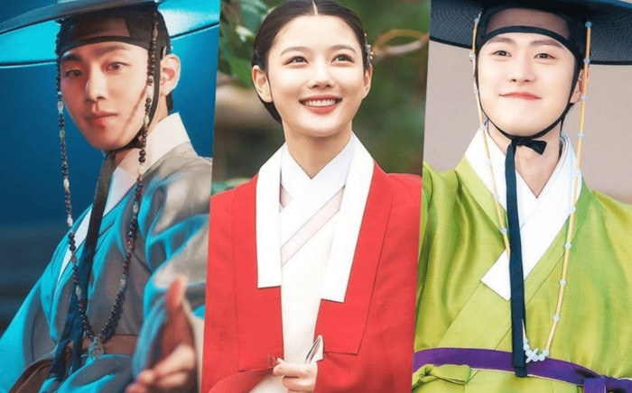 Hậu trường 'Bầu trời rực đỏ': Sau cảnh hôn là gì mà sao Ahn Hyo Seop cười như được mùa vậy? Ảnh 2