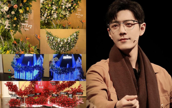 Tiêu Chiến leo top 1 hotsearch với loạt tường hoa siêu rực rỡ do các nhãn hàng gửi tặng Ảnh 2