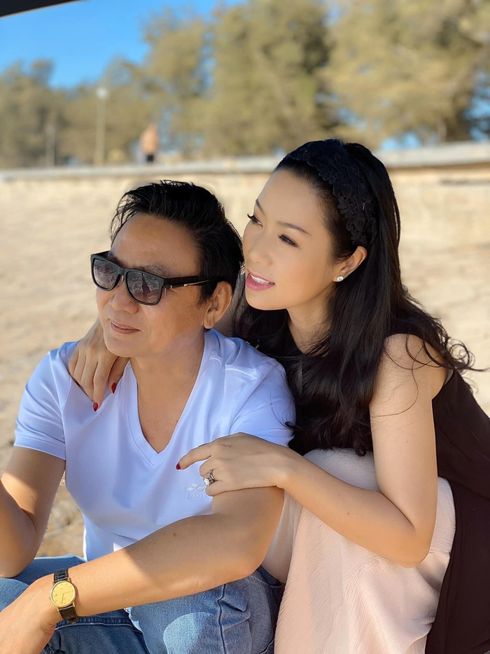 Trịnh Kim Chi và ông xã.