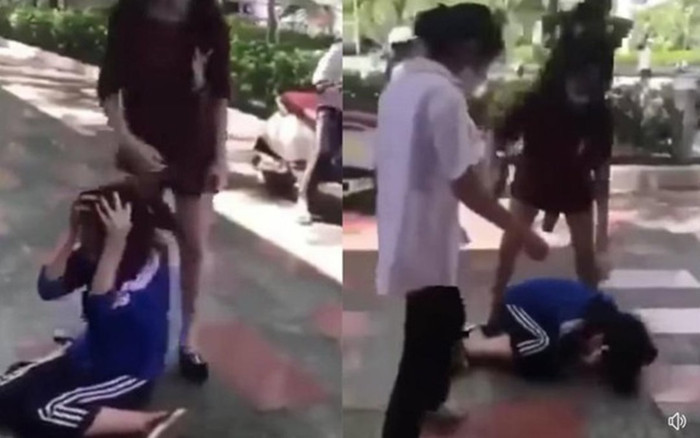 Nữ sinh Hải Phòng bị bạn đánh hội đồng, túm tóc và đá vào mặt liên tục Ảnh 2