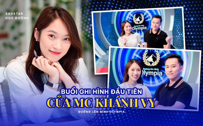 Lộ hình ảnh trong buổi ghi hình đầu tiên của Khánh Vy trong vai trò MC Đường lên đỉnh Olympia năm thứ 22 Ảnh 2