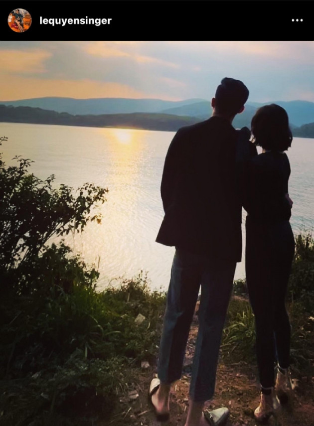 Lệ Quyên đăng tải khoảnh khắc bình yên cùng bạn trai nhân dịp kỷ niệm 1 năm yêu nhau. 