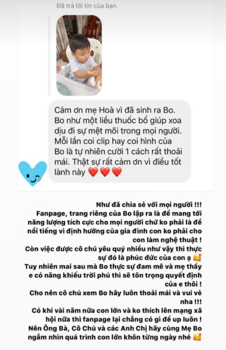 Dòng chia sẻ từ Hòa Minzy.