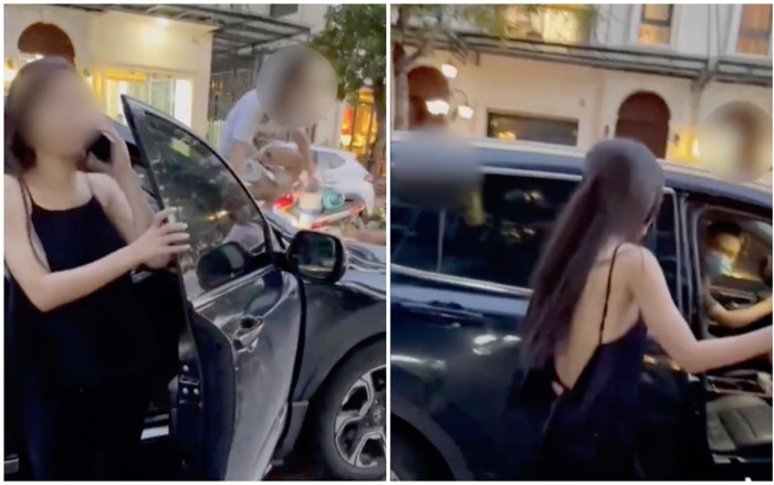 Vụ vợ 'cố thủ' trên nắp capo khi gặp chồng với 'tiểu tam': Cô bồ xuống xe lạnh lùng gọi điện thoại Ảnh 2