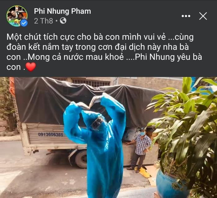 Loạt hình ảnh tích cực của Phi Nhung trước khi mất: Xông pha làm từ thiện, cổ vũ mọi người chống Covid-19 Ảnh 6