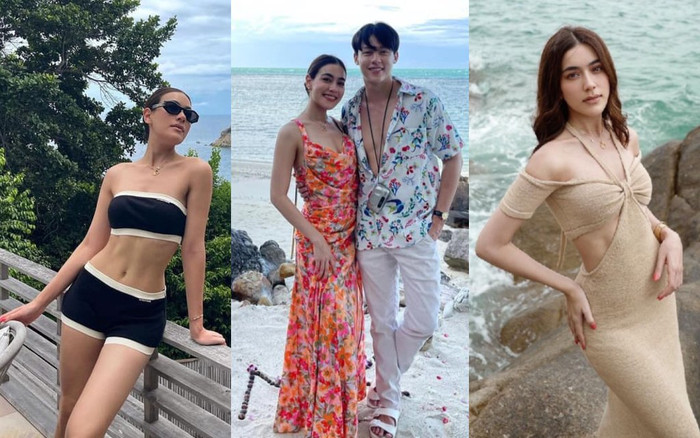 'Bông hồng lai' Kimmy Kimberley khoe trọn thân hình nóng bỏng trong chuyến đi biển với bạn trai Mark Prin Ảnh 2