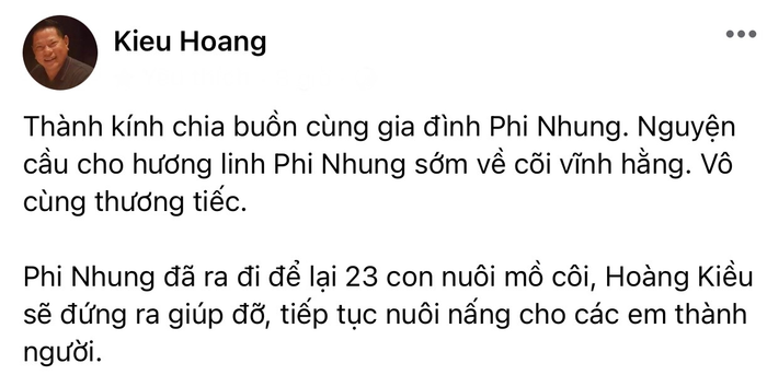 Tỷ phú Hoàng Kiều thông báo sẽ nuôi nấng 23 người con nuôi của Phi Nhung đến lúc thành người Ảnh 2