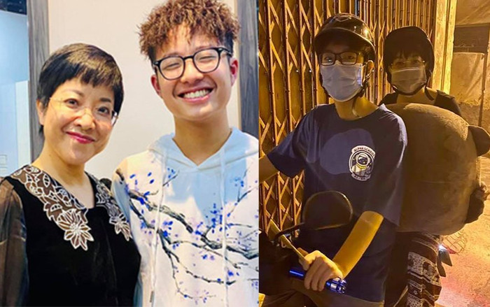 MC Thảo Vân bất ngờ làm thêm công việc 'shipper', dẫn con trai đi 'tán gái' giữa khuya Ảnh 2