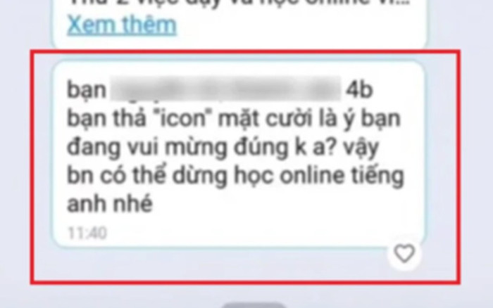 Bé gái thả nhầm icon vào tin nhắn của cô giáo liền bị 'bêu tên' trong group chat và dọa cho nghỉ học Ảnh 2