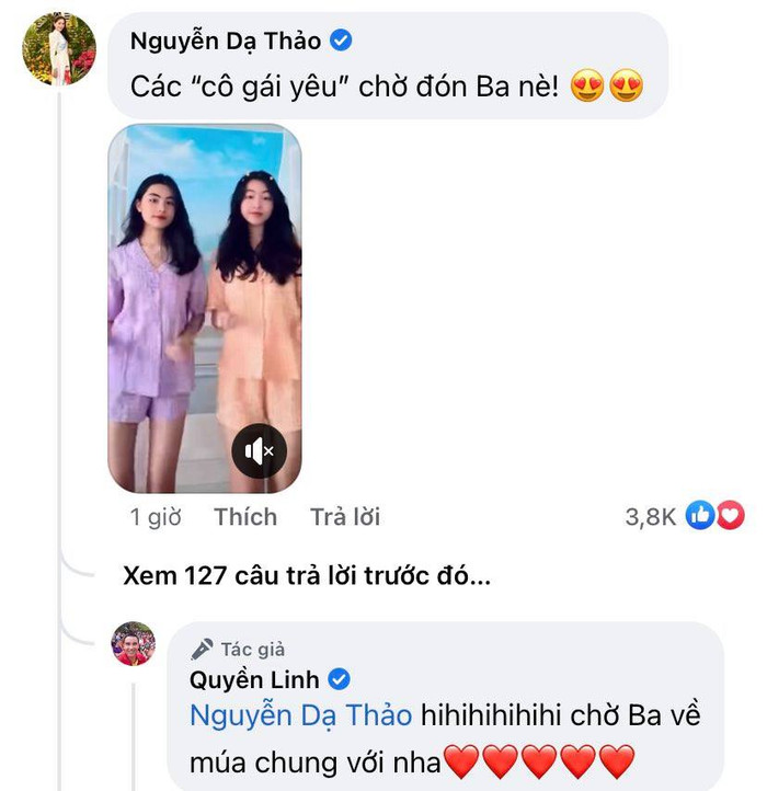 Bình luận của bà xã Dạ Thảo.