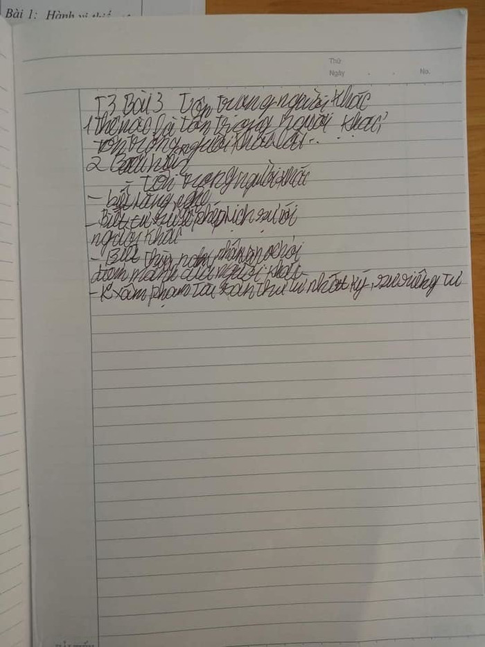 Chữ viết xấu kèm lối trình bày cẩu thả của nam sinh khiến nhiều người ngao ngán