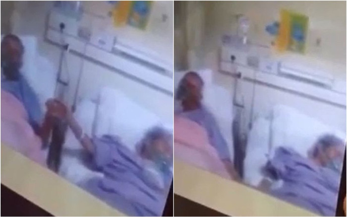 Xúc động cái nắm tay của cặp vợ chồng già trong phòng ICU, cụ ông đòi rút ống thở khi hay tin vợ qua đời Ảnh 2