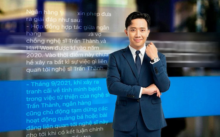 Ngân hàng mà Trấn Thành làm đại diện lên tiếng về việc tháo gỡ hình ảnh, lý do là vì ồn ào từ thiện? Ảnh 2