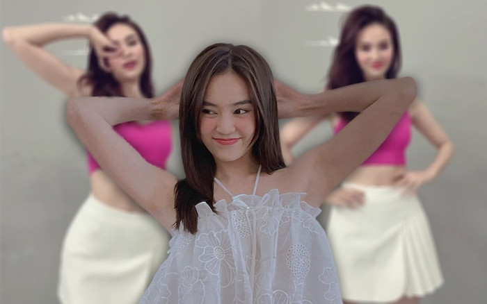 Ninh Dương Lan Ngọc tiếp tục bắt trend cực điêu luyện, khoe luôn cơ bụng giống hệt Jeon Somi Ảnh 2