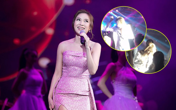 Mỹ Tâm lỡ tay làm vỡ bình hoa khi đang biểu diễn, hành động xử lý ngay sau đó khiến ai cũng 'mát lòng' Ảnh 2