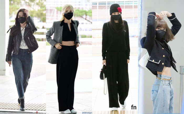 Thời trang sân bay đi Pháp nhóm BlackPink, Jennie thì kín đáo - Lisa khoe eo thon Ảnh 2