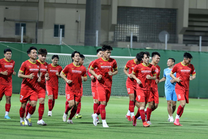 Tuyển Việt Nam vẫn miệt mài rèn quân chuẩn bị cho trận gặp Trung Quốc.