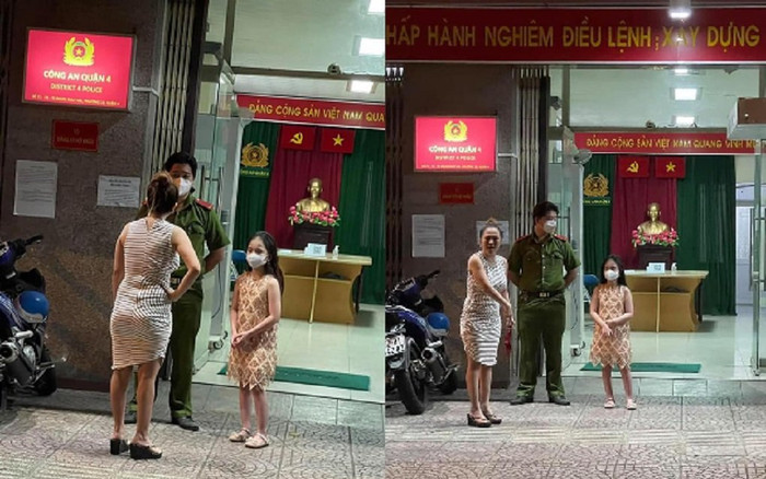 'Chị đại quận 4' lại tiếp tục xuất hiện trước cửa trụ sở CA quận 4 với thái độ khá gay gắt Ảnh 2