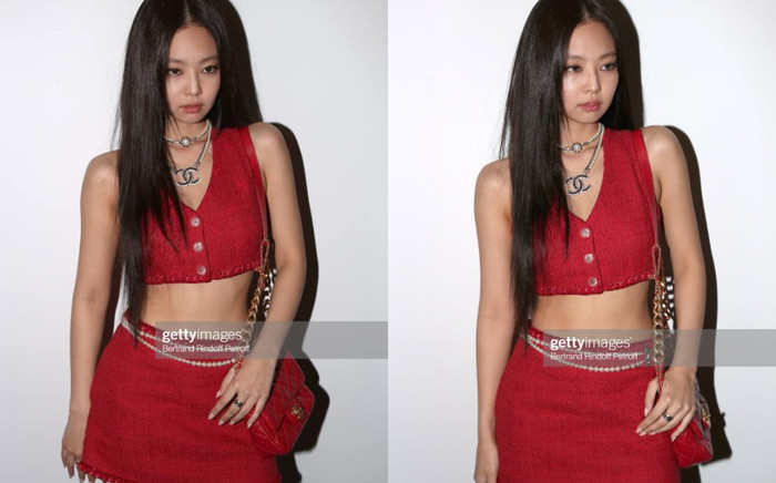 Jennie Black Pink mặc váy ngắn đỏ rực khoe hình thể nóng bỏng tại sự kiện Chanel Ảnh 2