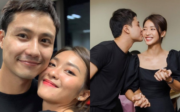 Hậu tin đồn 'phim giả tình thật', Thanh Sơn kè kè bên Khả Ngân ở tiệc đóng máy phim '11 tháng 5 ngày' Ảnh 2