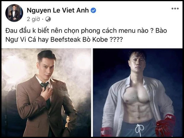 Việt Anh đăng ảnh khiến dân tình 'xịt máu mũi' với hình ảnh cơ bắp cuồn cuộn.