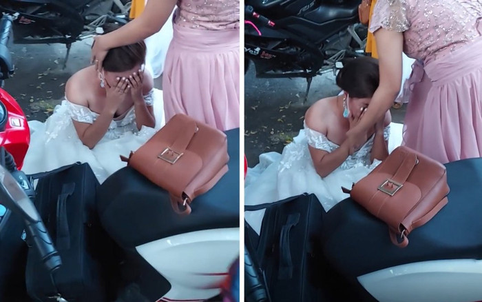 Biết tin bị lừa ngay trong đám cưới, cô dâu ôm mặt khóc nức nở giữa đường Ảnh 2