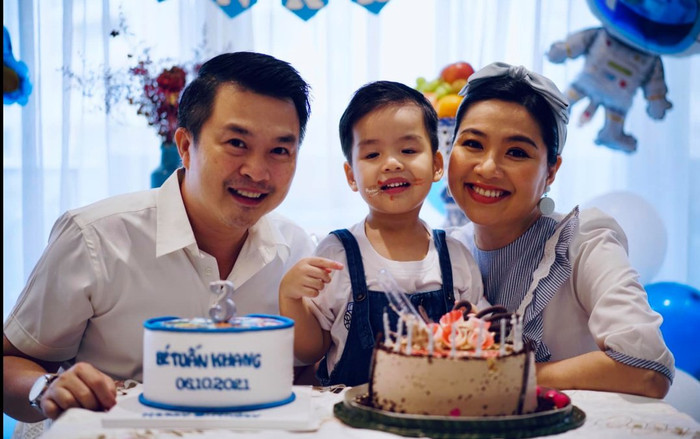 Lê Khánh tự tay tổ chức sinh nhật tròn 3 tuổi cho bé Tuấn Khang và không quên nhắn gửi đến con trai Ảnh 2