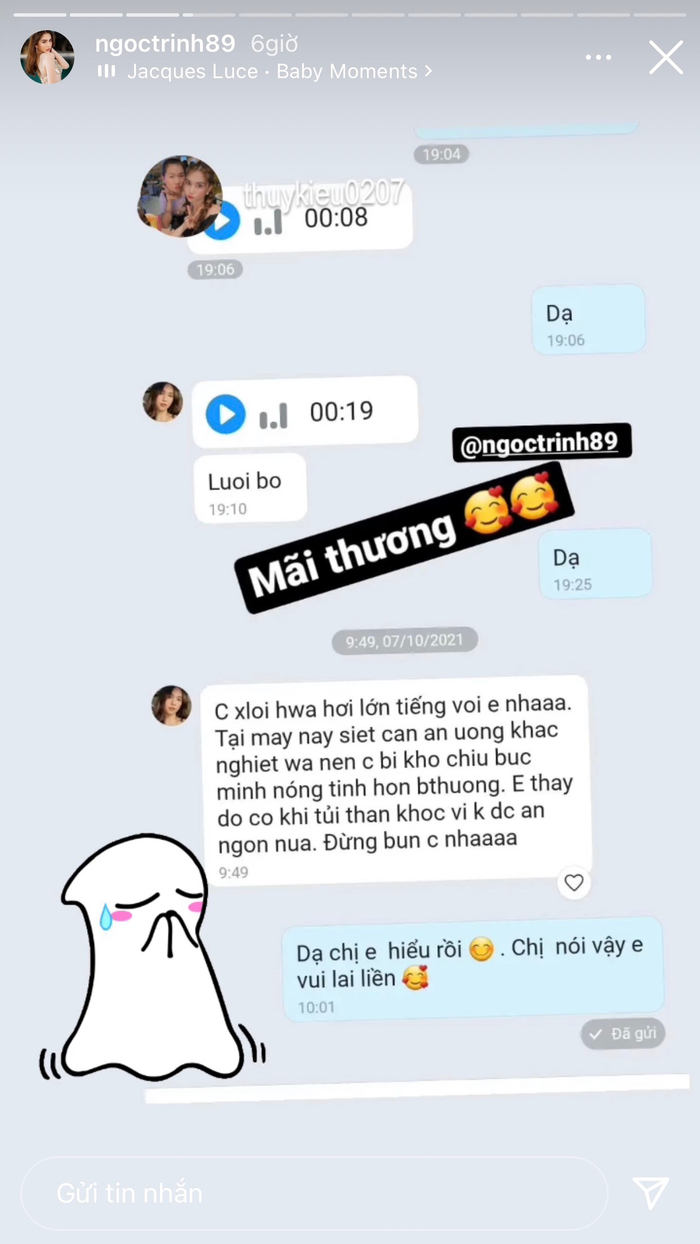 Ngọc Trinh xin lỗi Thúy Kiều vì lỡ lớn tiếng, nói ra nguyên nhân cũng cảm thông.