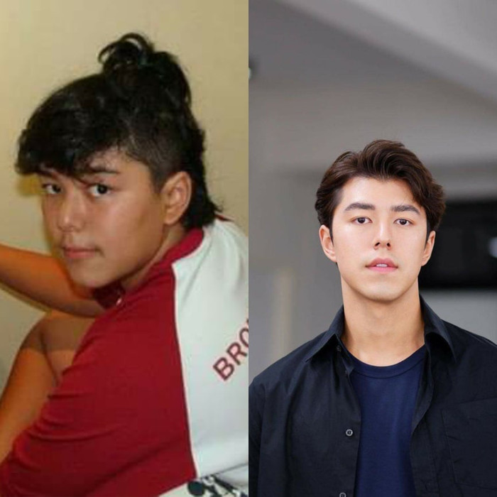 Từ nhỏ, Nine Naphat là một cậu bé mập mạp với khuôn mặt tròn trịa và mái tóc xoăn huyền thoại. Tuy nhiên khi định hướng theo nghề diễn viên anh chàng đã giảm cân thần tốc. Những đường nét trên gương mặt của anh khi đó đã được bộc lộ rõ hơn như đôi mắt sâu hút cùng chiếc mũi cao thẳng cực ấn tượng.