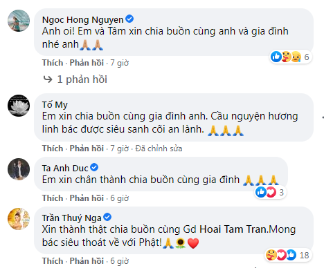 Mẹ ruột nghệ sĩ Hoài Tâm từ trần, Thúy Nga, ông xã Việt Hương gửi lời chia buồn Ảnh 2