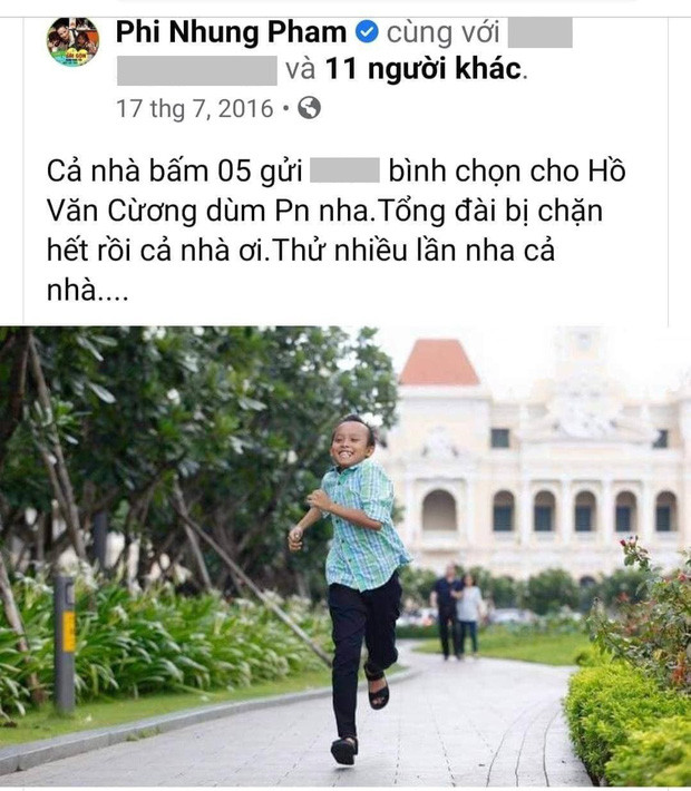 Giọng ca Bông điên điển tích cực kêu gọi mọi người bình chọn cho con trai nuôi