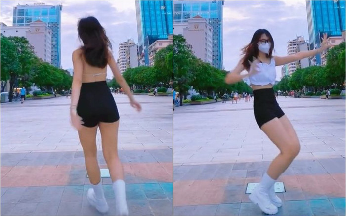 Mặc mát mẻ rồi đứng nhún nhảy ngoài đường, cô gái khiến dân mạng tranh cãi dữ dội Ảnh 2