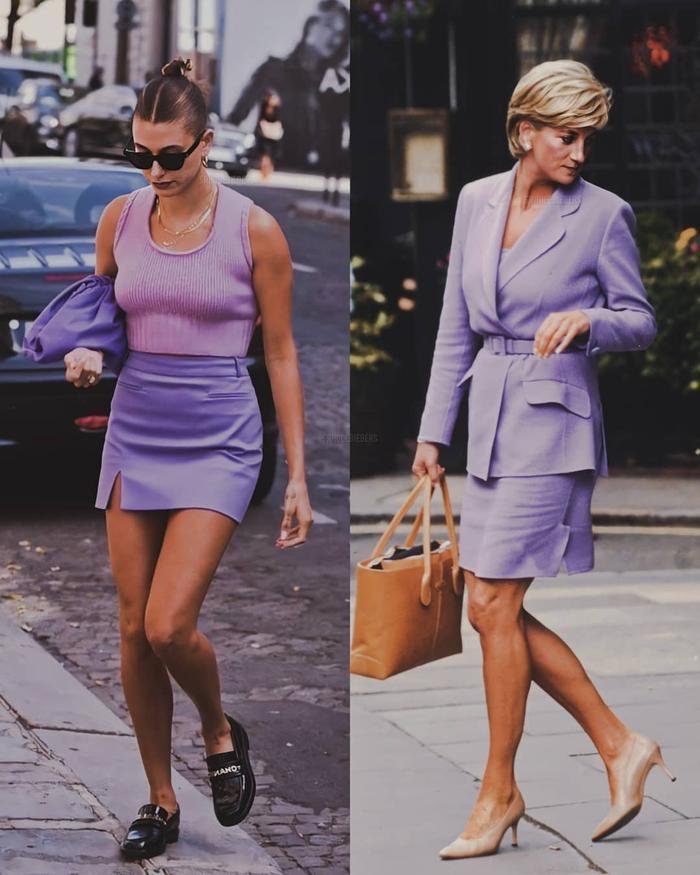 'Phải lòng' Công nương Diana từ tấm bé, Hailey Bieber sao y bản chính style của idol Ảnh 5