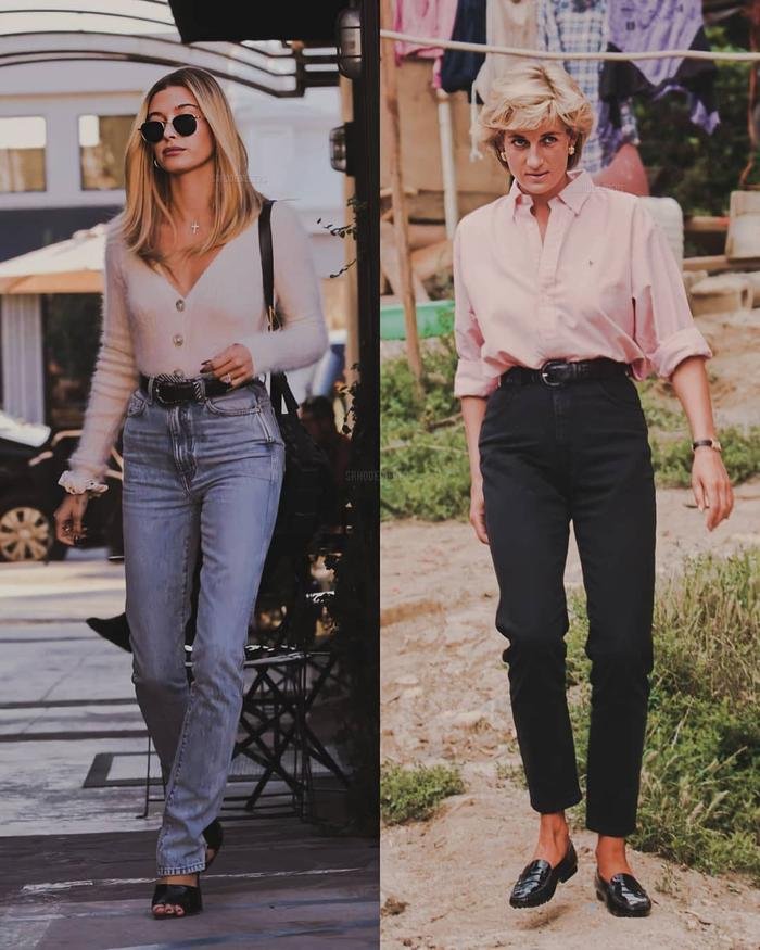 'Phải lòng' Công nương Diana từ tấm bé, Hailey Bieber sao y bản chính style của idol Ảnh 8