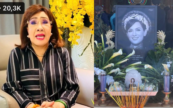 Danh ca Thái Châu, NSND Lệ Thủy bật khóc không tin Phi Nhung ra đi: 'Con đã quá gian truân rồi' Ảnh 2