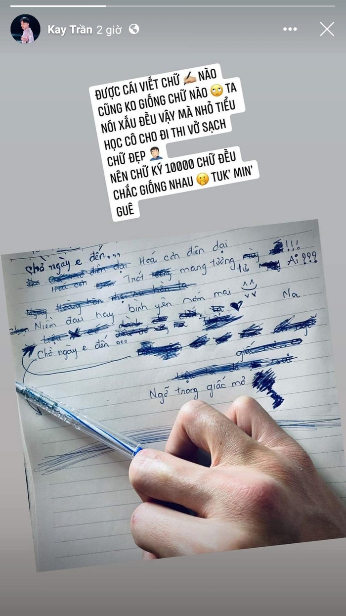 Story của Kay Trần.