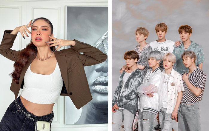 Minh Tú bắt trend 'biến hình' trên nền nhạc của BTS