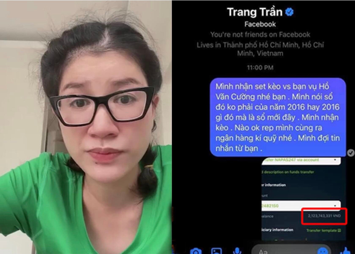 Chưa biết thực hư ra sao, nhưng việc có người đứng ra nhận kèo cá cược giữa Trang Khàn với nữ CEO Đại Nam thu hút sự quan tâm của cư dân mạng.