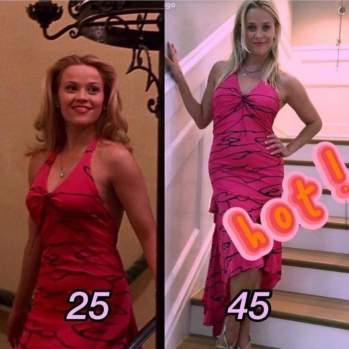Reese Witherspoon tái hiện hình ảnh của chính mình 2 thập kỷ trước.