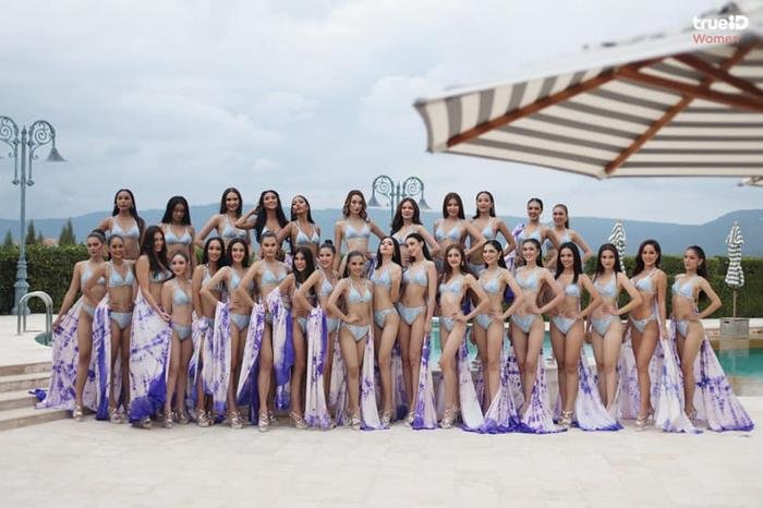 Thí sinh Miss Universe Thái Lan 2021 lộ mỡ bụng núng nính khi thi đồ bơi Ảnh 1