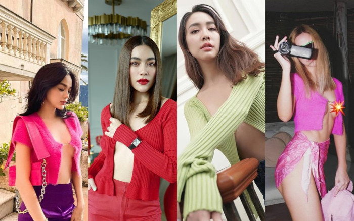 Kimmy Kimberley, Min Pechaya và dàn mỹ nhân Tbiz đu trend chiếc áo 'hư hỏng': Ai là người quyến rũ hơn? Ảnh 2