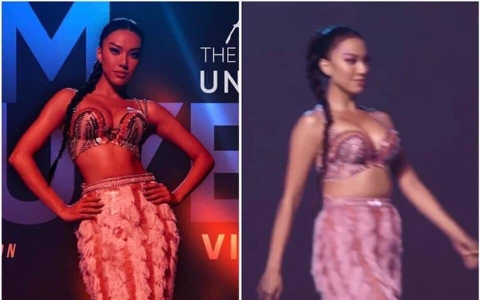 Kim Duyên bị nhận xét vóc dáng đô con trong clip, khác hẳn với ảnh photoshop Ảnh 2