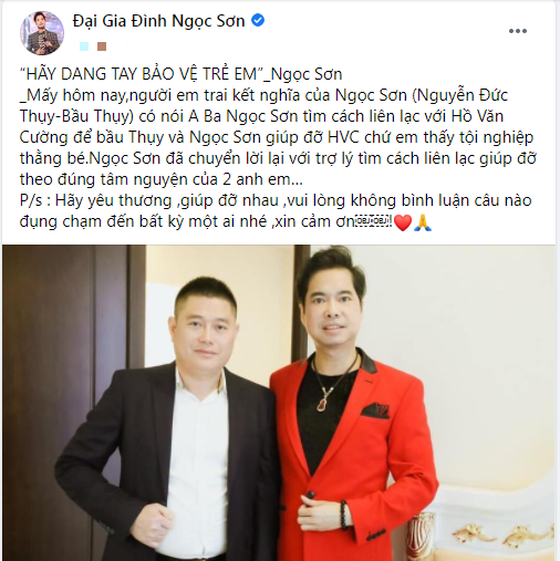 Nửa đêm, danh ca Ngọc Sơn tiết lộ làm điều đặc biệt với Hồ Văn Cường: 'Hãy bảo vệ trẻ em' Ảnh 2