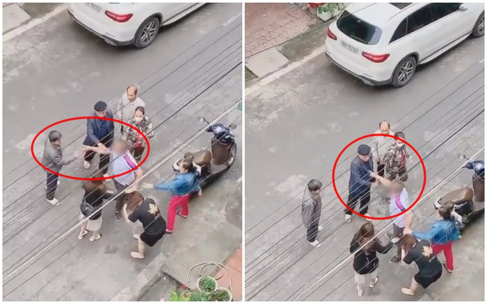 Người này lớn tiếng, chỉ thẳng mặt những người lớn tuổi vào can ngăn.