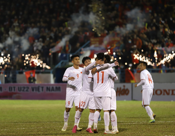 U23 Việt Nam có chiến thắng tưng bừng 3-0 trước U23 Kyrgyzstan. Ảnh minh họa.