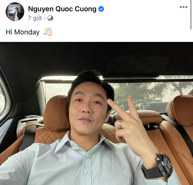 Cường Đô La check-in đi làm bên xế xin vào ngày thứ hai